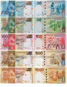 Hong Kong Banknotes The official currency of Hong Kong is the Hong Kong Dollars.