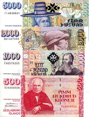 The official currency of Iceland is the Icelandic Krona.