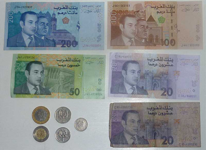 The official currency of Morocco is the Morocco dirham.