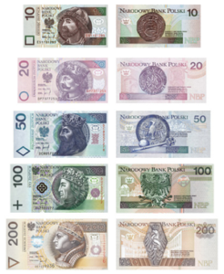 The official currency in Poland is the Polish Zloty.