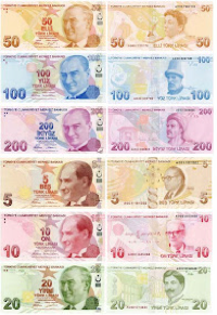The official currency in Turkey is the Turkish Lira.