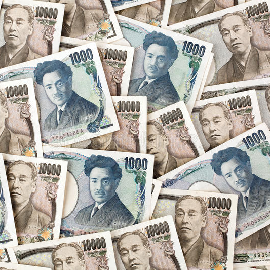 various japanese yen banknotes