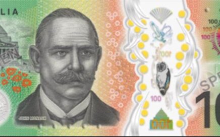 new 100 hundred Australian dollar bill