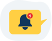 set up rate alerts in the app yellow speech bubble