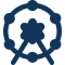 Attractions Icon Blue Attractions Icon