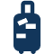 Blue Suitcase Icon