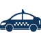 Blue Taxi Icon
